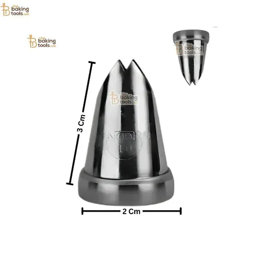 Noor Icing Nozzle | Large Leaf Design | No. 10| Small Tip - thebakingtools.com