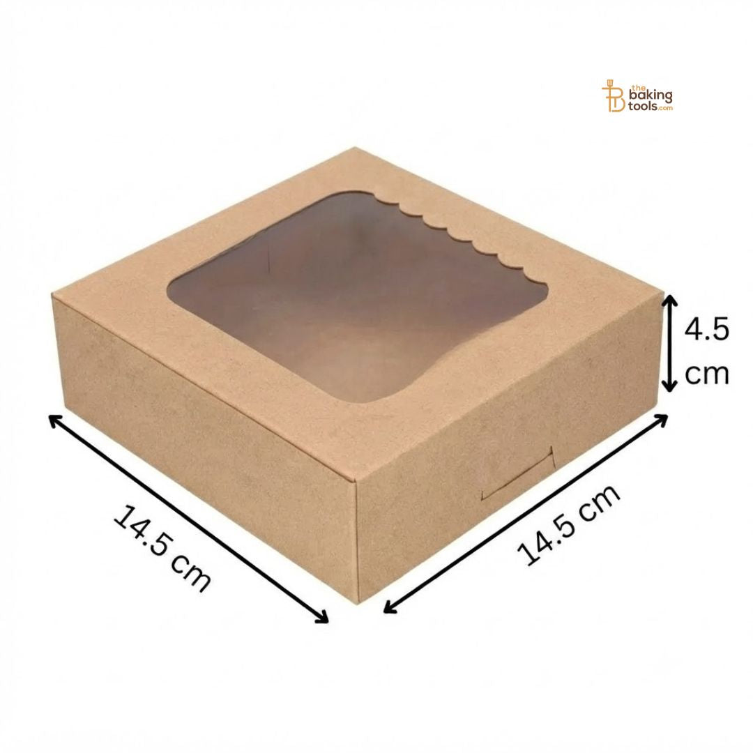 4 Piece Brownie Box