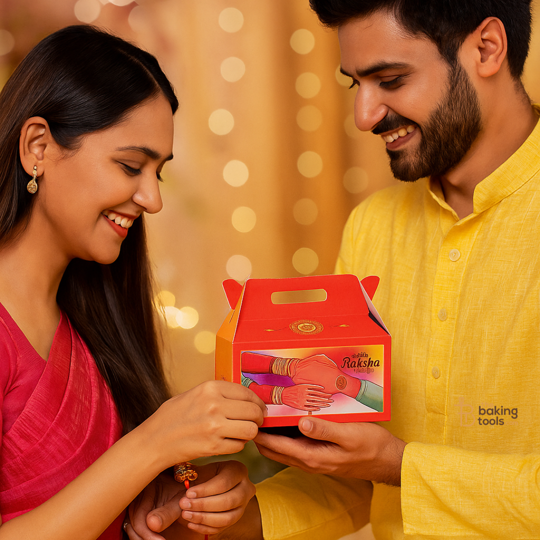 Raksha Bandhan Gift Chocolate Box (Pack of 12) - 3.5x3.5x4 Inches