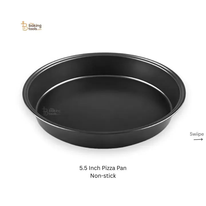 5.5InchPizzaPanNon-stick_GreyishBlack_thebakingtools