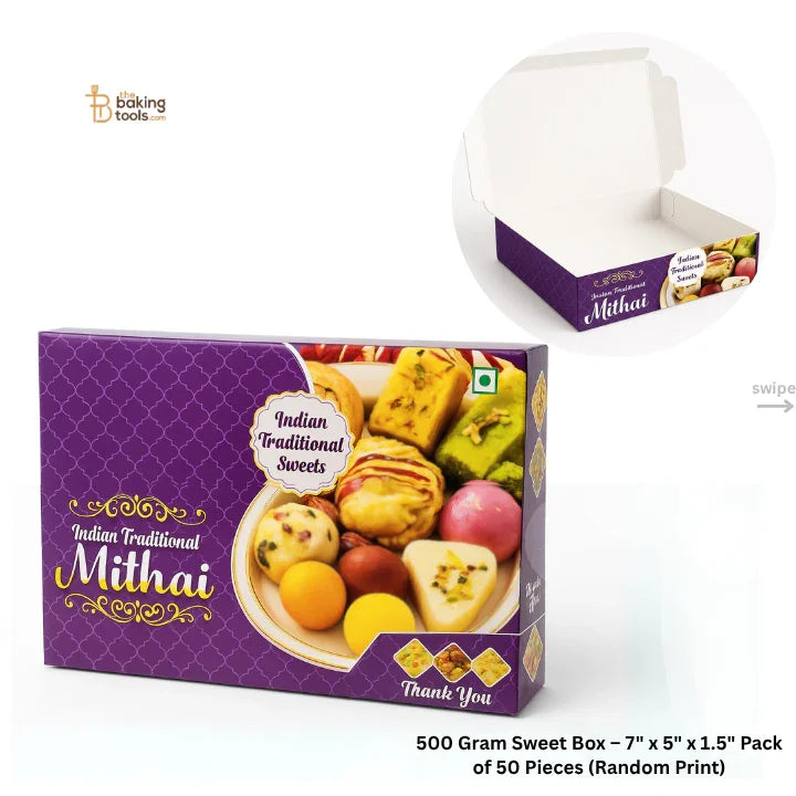 500 Grams sweet box for Indian sweet