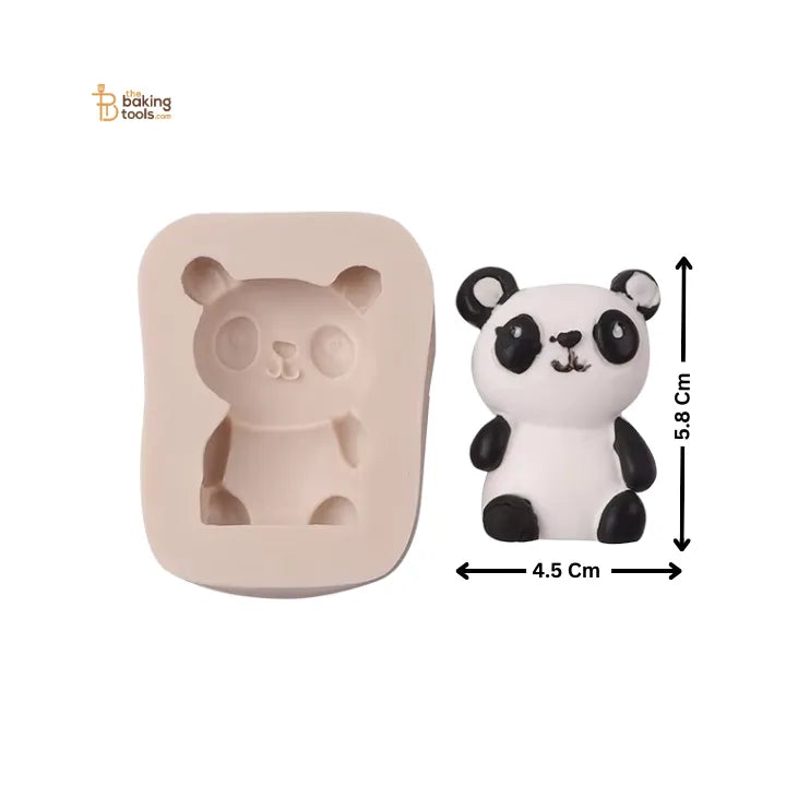 Panda Shape Animal Silicone Gum Paste Mould for Fondant & Cake Decoration
