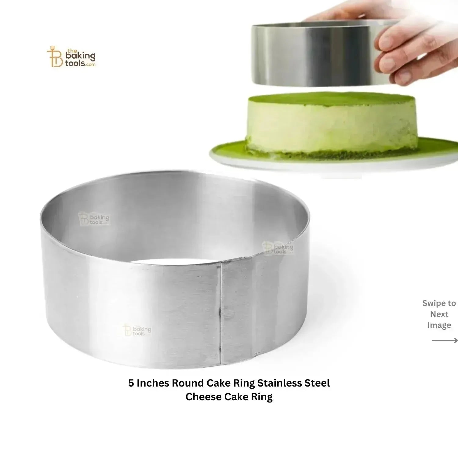5 Inches Round Cake Ring Stainless Steel Cheese Cake Ring - thebakingtools.com