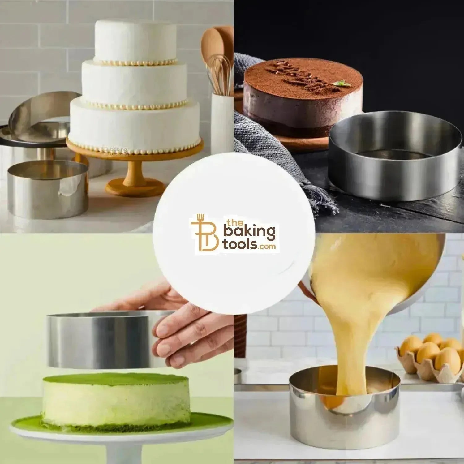 5 Inches Round Cake Ring Stainless Steel Cheese Cake Ring - thebakingtools.com
