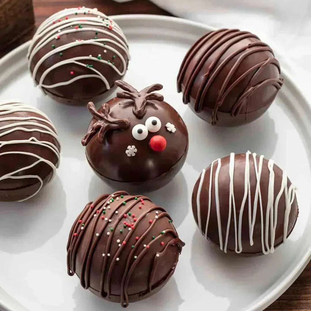 5 Pcs Silicone Chocolate Sphere Ball Mould (5 Sizes) - thebakingtools.com