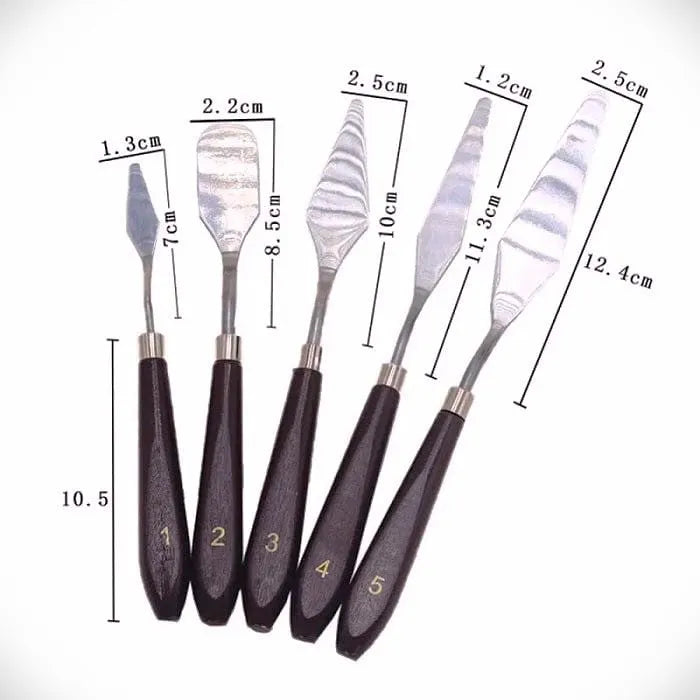 5pc Painting Palette Knife Set - thebakingtools.com