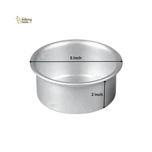5x2 Inch Round Aluminium Cake Mould | Baking Tin Pan