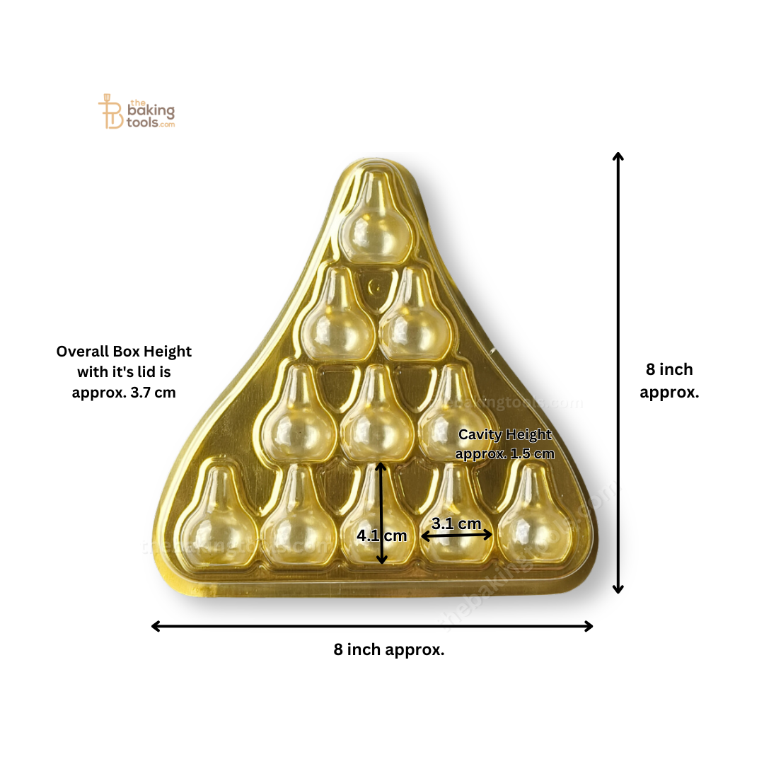 11 Cavity Modak Boxes Hamper With Golden Tray And Clear Transparent Lid _ the baking tool