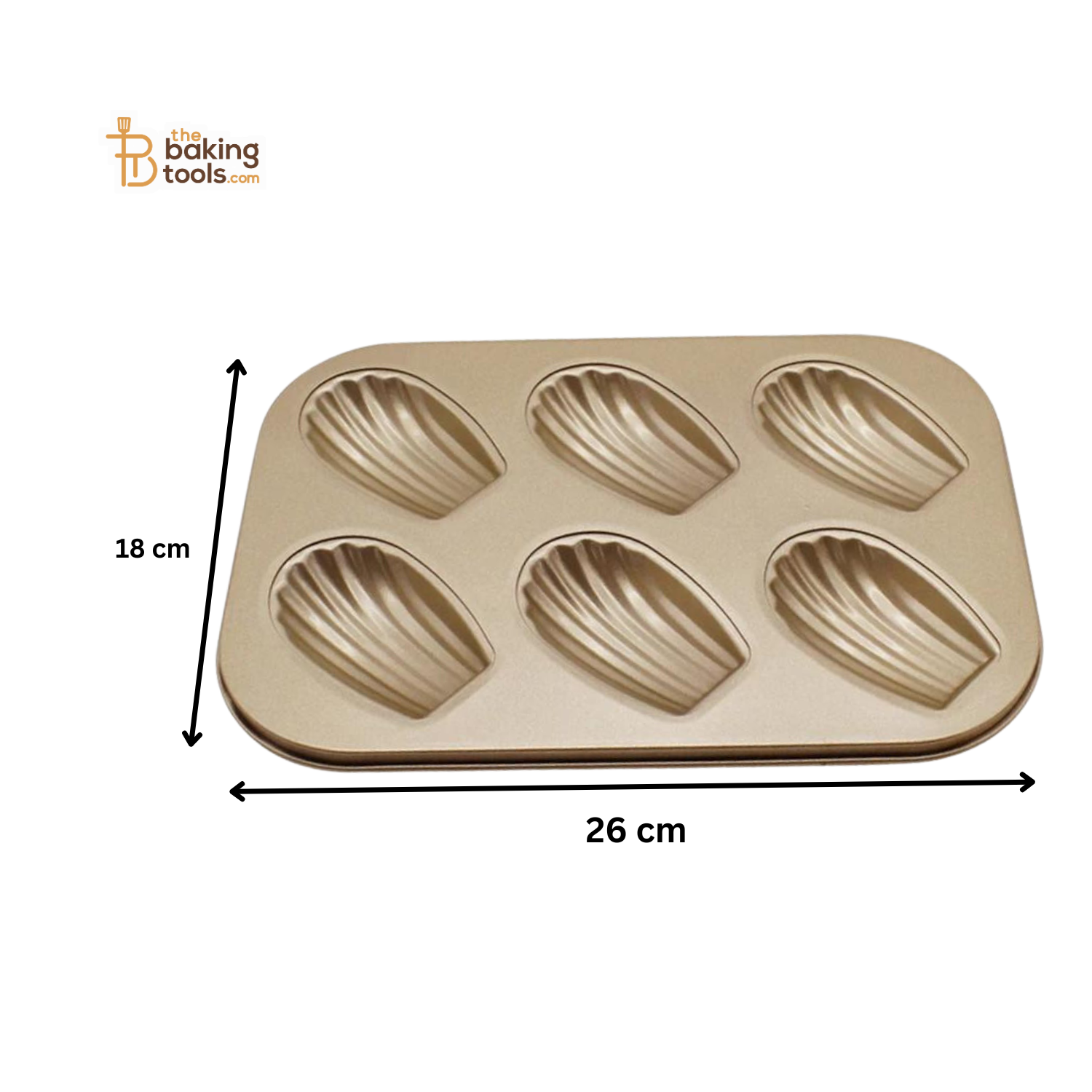 6 Cavity Madeleine Muffin Cake Mould Tray _ the baking tools