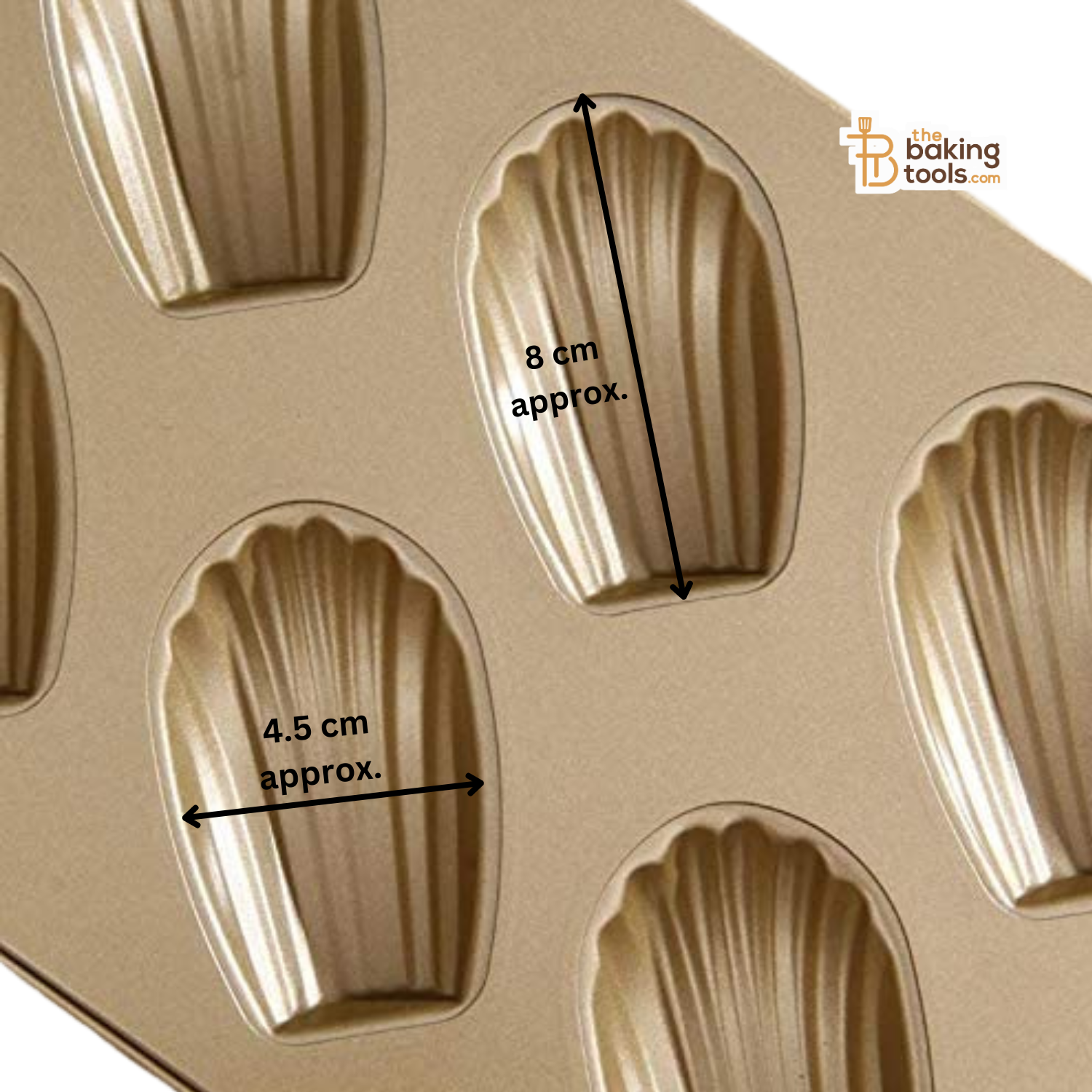 6 Cavity Madeleine Muffin Cake Mould Tray _ the baking tools