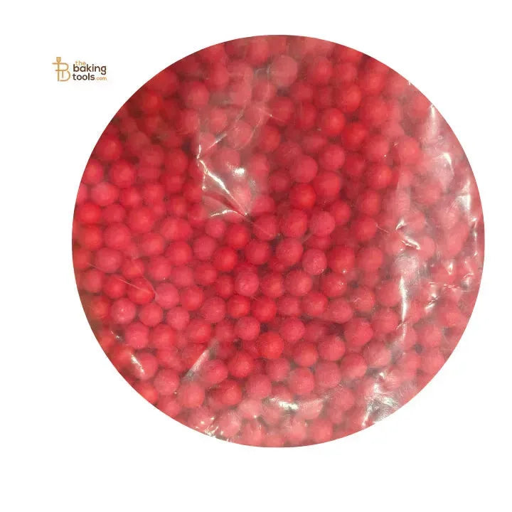 Confetti – Red Color Ball shape Cake Decoration. - thebakingtools.com