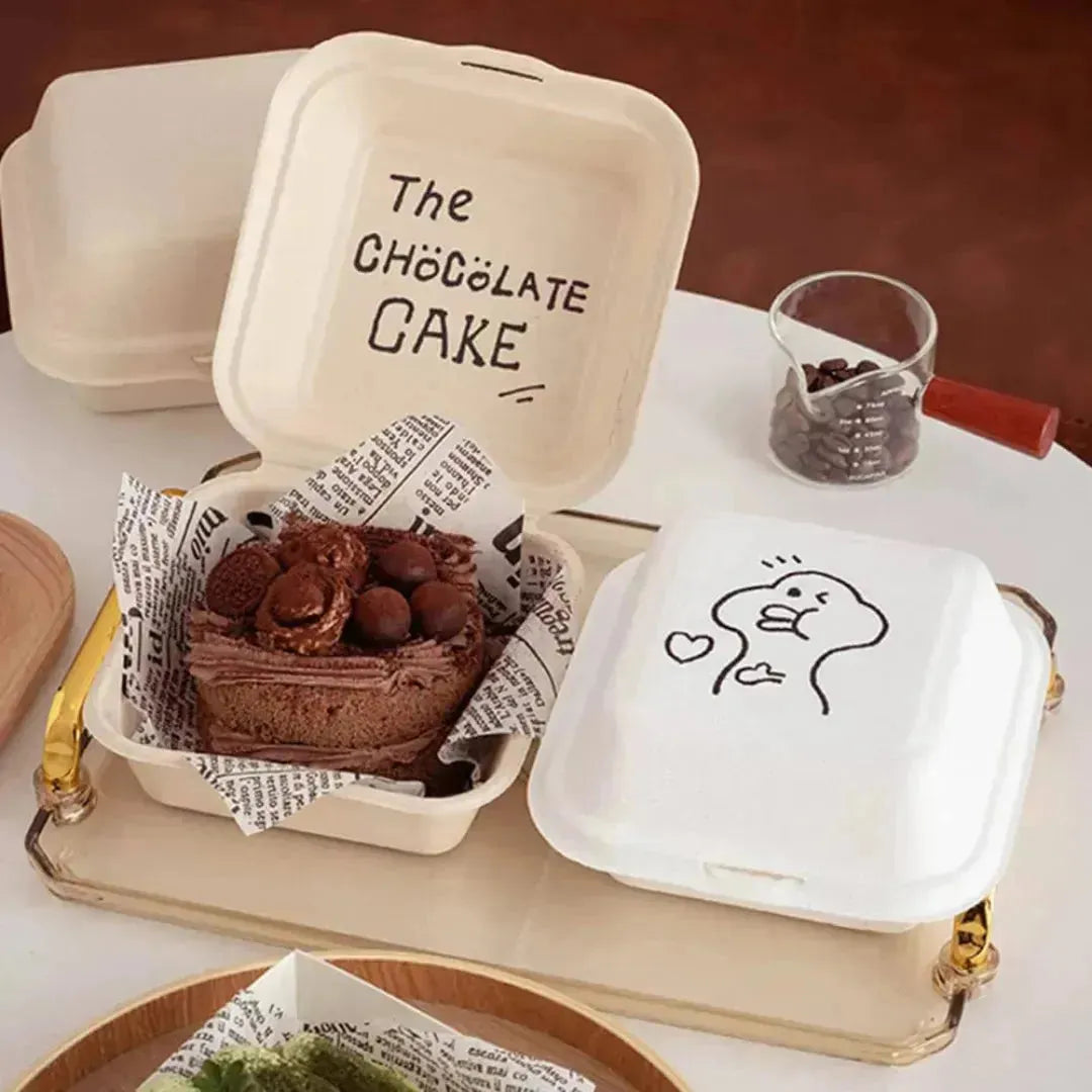 Bento Box | Burger Box - 6" x 6" (Pack of 10) - thebakingtools.com