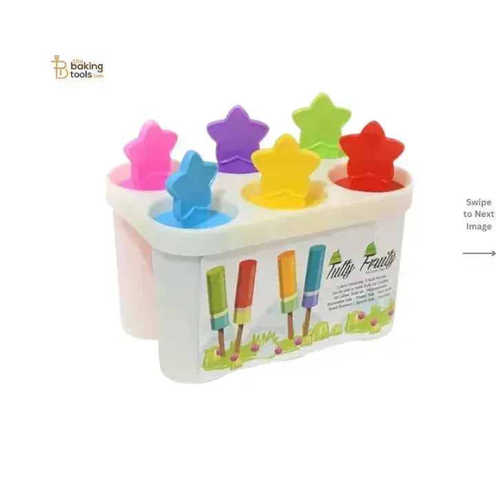 6 Cavity Popsicle Kulfi Ice Cream Maker Mould | Multicolor - thebakingtools.com