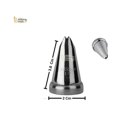 Noor Icing Nozzle | Small Leaf Design | No. 17 | Small Tip - thebakingtools.com
