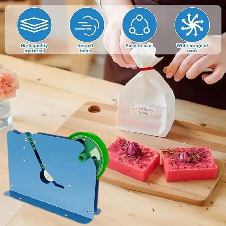 Manual Tape Bag Sealer Machine | Poly Plastic Bag Sealing Tool – Cookies, Bread & More - thebakingtools.com
