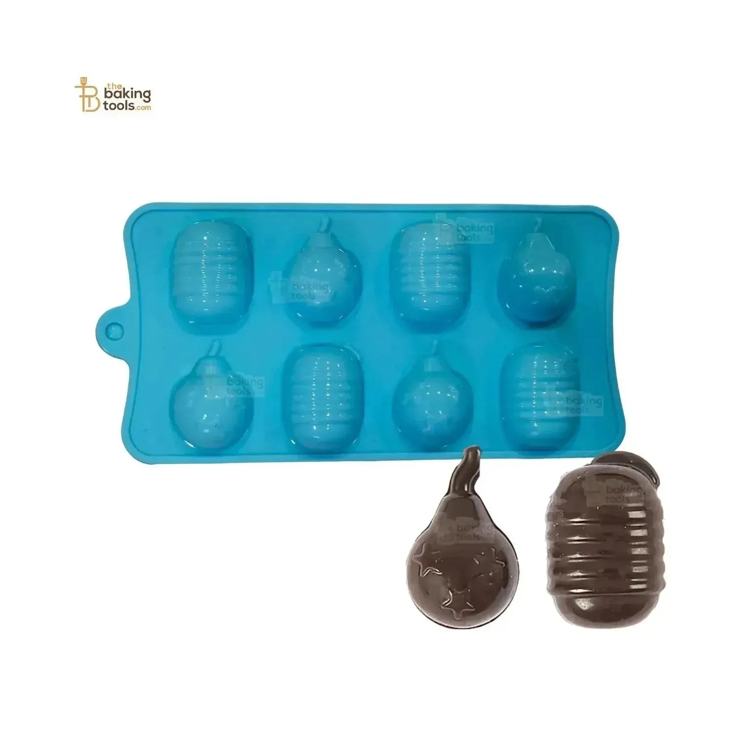 8 Cavity Diwali Sutli Bomb Shape Diwali Firecracker Silicone Chocolate Mould - 002 (Small) - thebakingtools.com