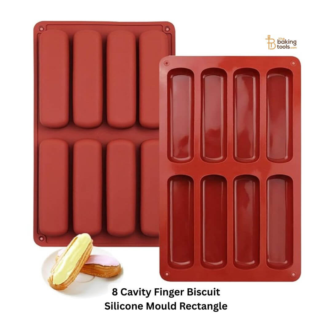 8 Cavity Ladyfinger Biscuit Silicone Mould Rectangle