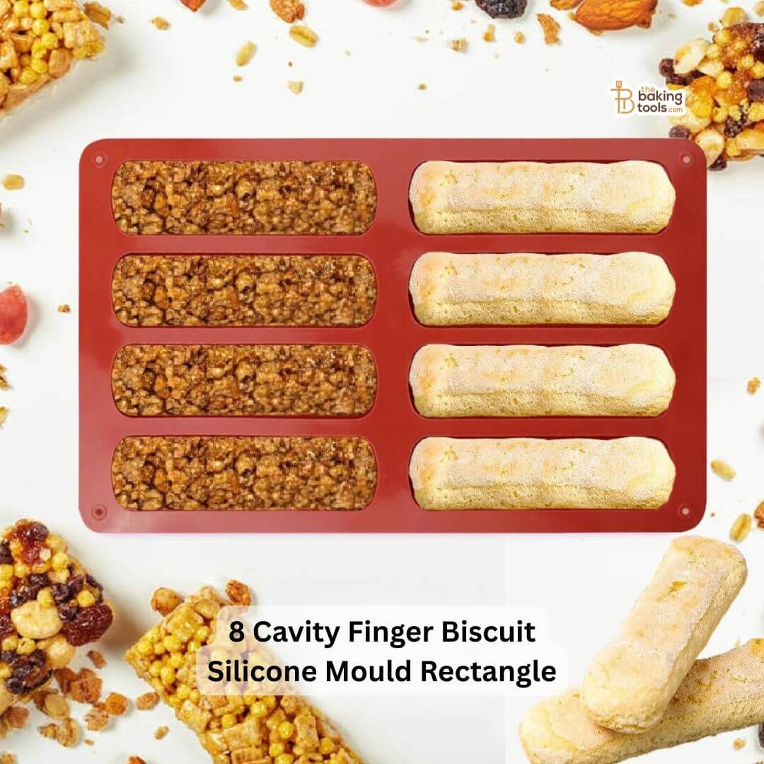 8 Cavity Ladyfinger Biscuit Silicone Mould Rectangle