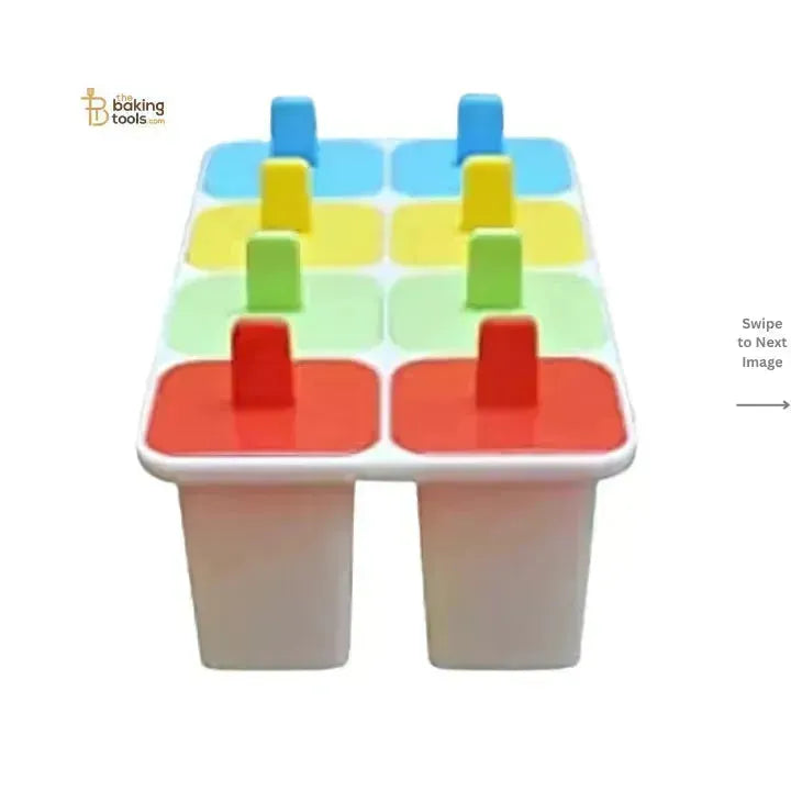 8 Cavity Popsicle Kulfi Ice Cream Maker Mould | Multicolor - thebakingtools.com
