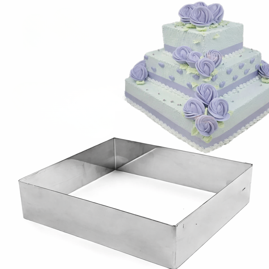 8 Inches Square Cake Ring Stainless Steel Cheese Cake Ring