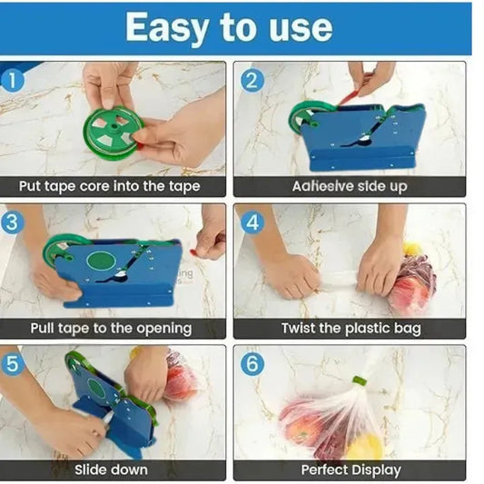 12mm Bag Sealing Tape Roll | 60 Meter Long | Compatible with Manual Bag Sealer Machine | 1 Pices - thebakingtools.com