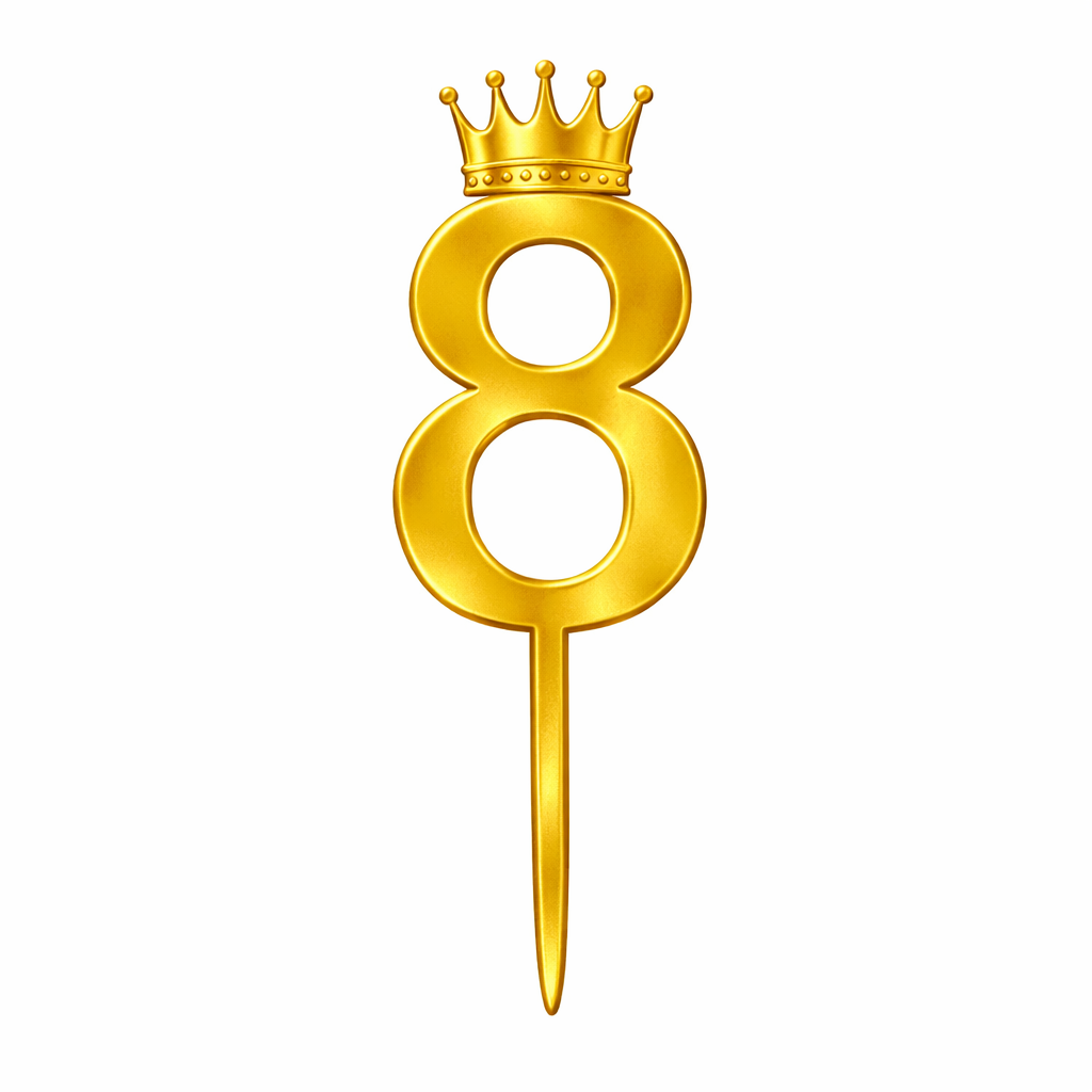 Eight Number Cake Topper