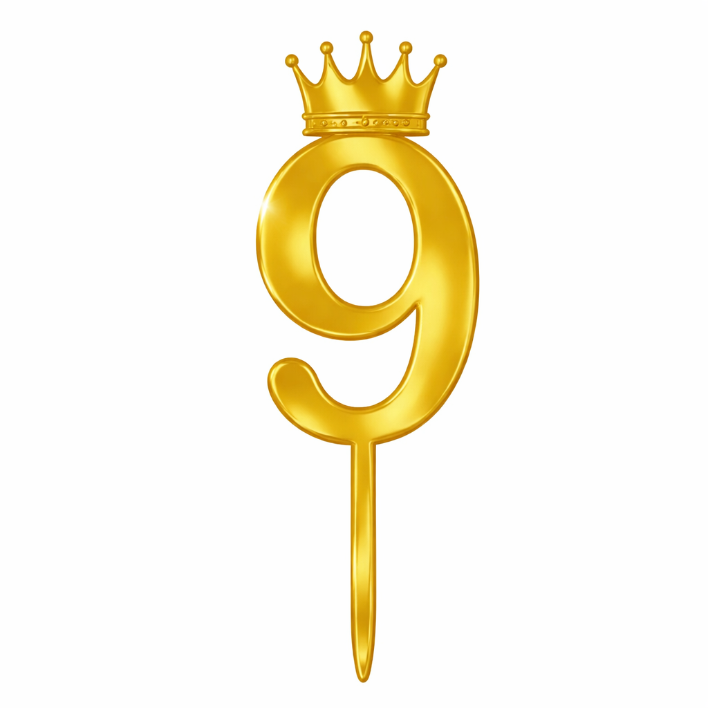 Nine Number Cake Topper