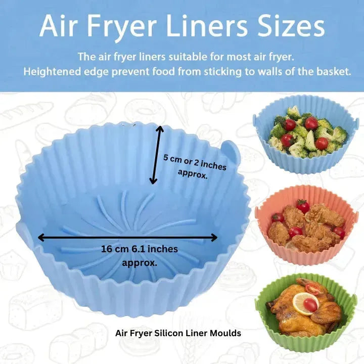 Air Fryer Silicon Liner Moulds - thebakingtools.com