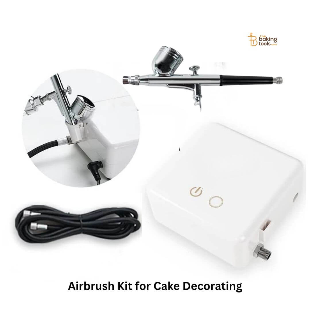 Mini Airbrush Kit for Cake Decorating – Portable Compressor with Airbrush Gun