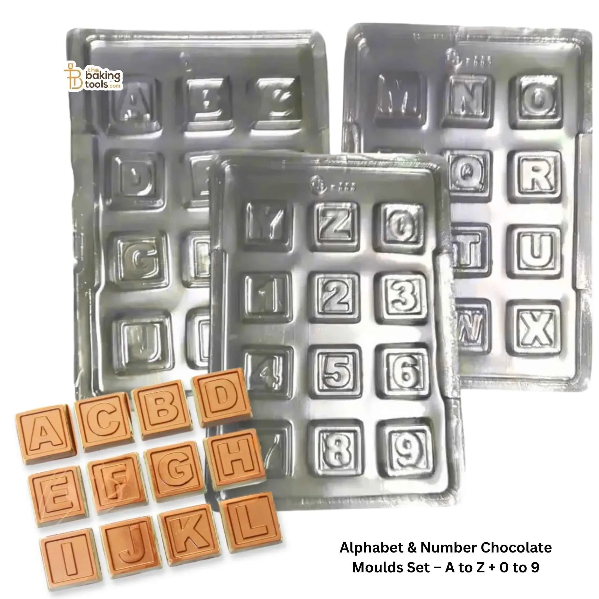 Alphabet Number Chocolate Moulds Set A to Z 0 to 9