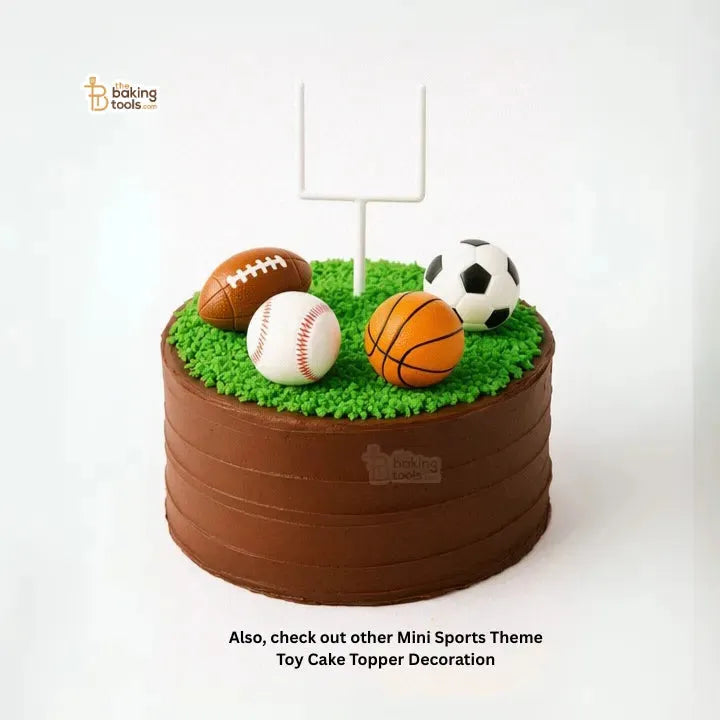 Mini Basketball Sports Theme Toy Cake Topper – EVA Foam Cake Decoration