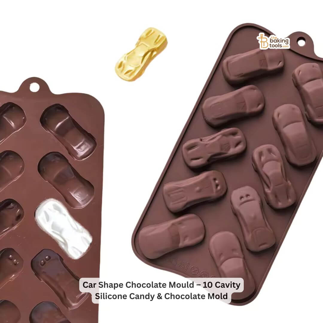 Car Shape Chocolate Mould – 10 Cavity Silicone Candy & Chocolate Mold