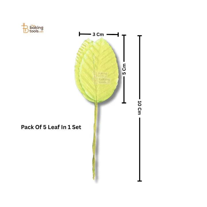 Artificial Leaves Stems – Pale Yellow (50 Pcs Leaf)