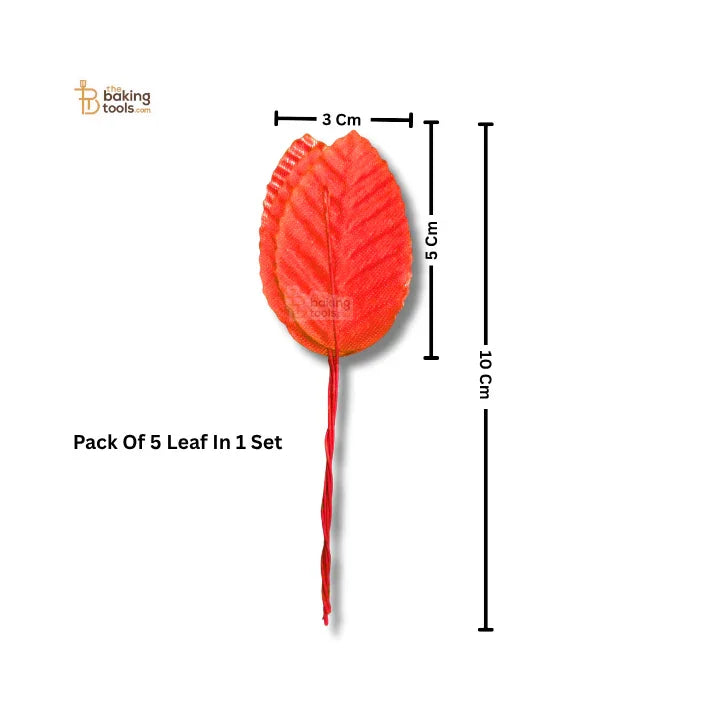 Artificial Leaves Stems – Red (50 Pcs Leaf)
