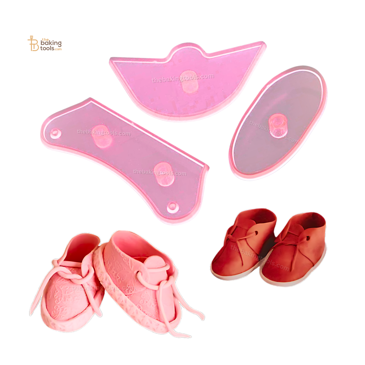 Baby Shoe Cutter 3 Pcs Baby Shower Fondant Cutter Set _ the baking tools