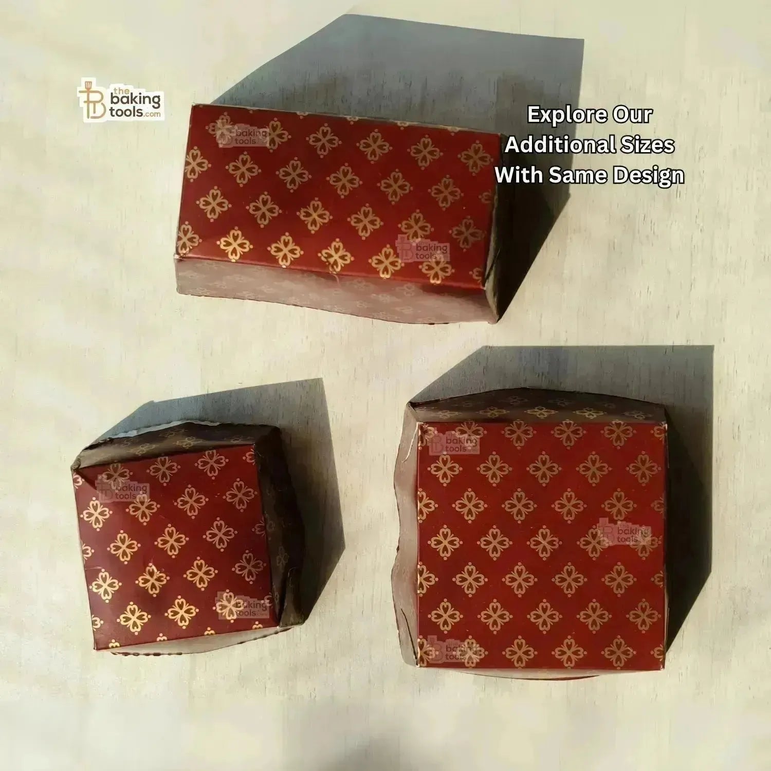 Bake And Serve Disposable Paper Brownie Box - Square (Small) - thebakingtools.com