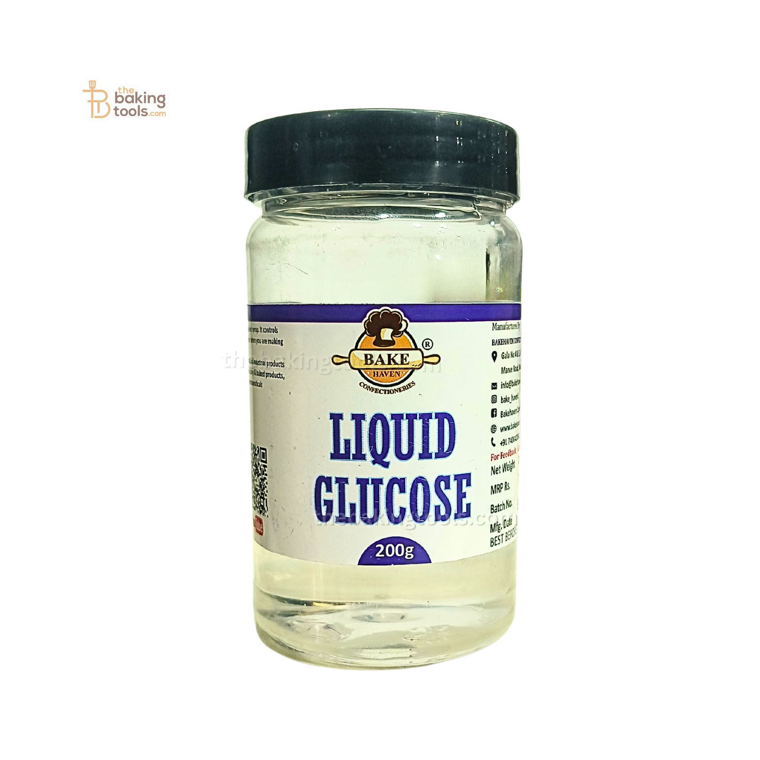 Bakehaven Liquid Glucose 200 grams - thebakingtools.com