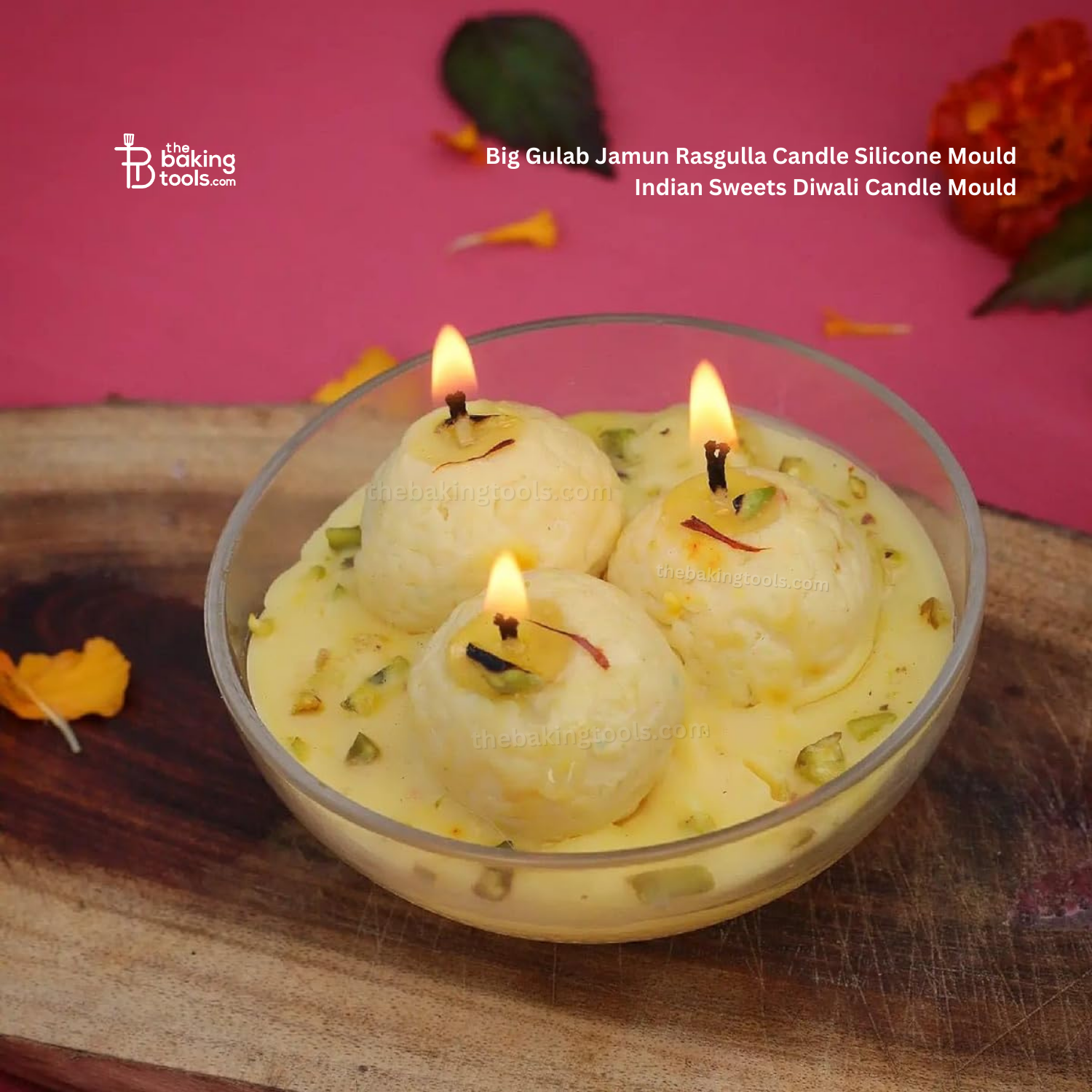 Big Gulab Jamun Rasgulla Candle Silicone Mould Indian Sweets Diwali Candle Mould _ the baking tools (Its an image of Big Rasgulla, just for representaion purposes)