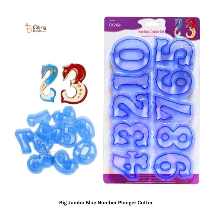 Big Jumbo Blue Number Plunger Cutter Set (0–9)