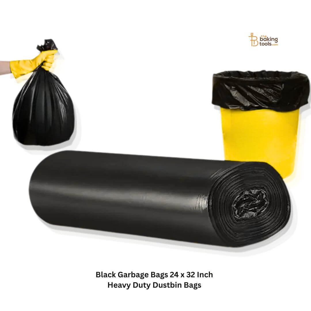 Black Garbage Bags 24 x 32 Inch – Heavy Duty Dustbin Bags
