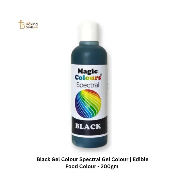 Black Gel Colour Spectral Gel Colour | Edible Food Colour - 200 Gram - thebakingtools.com