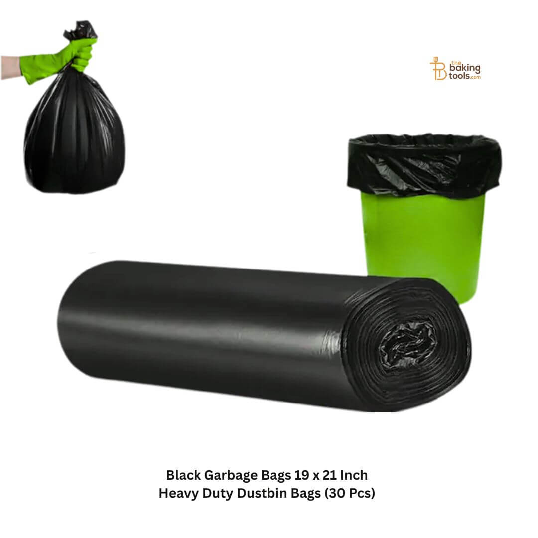 Black Garbage Bags 19 x 21 Inch – Heavy Duty Dustbin Bags