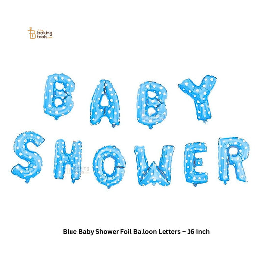 Blue Baby Shower Foil Balloon Letters – 16 Inch