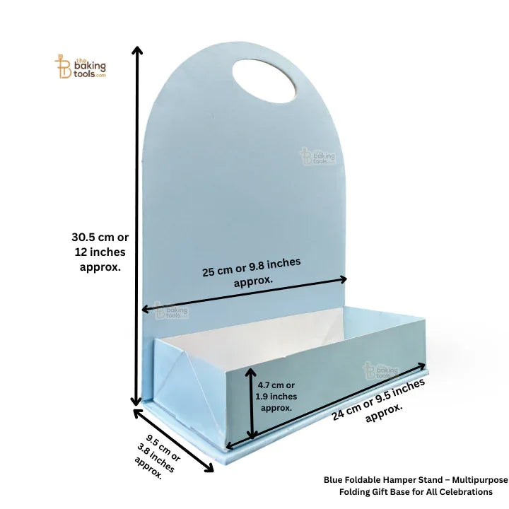 Blue Foldable Hamper Stand – Folding Gift Base