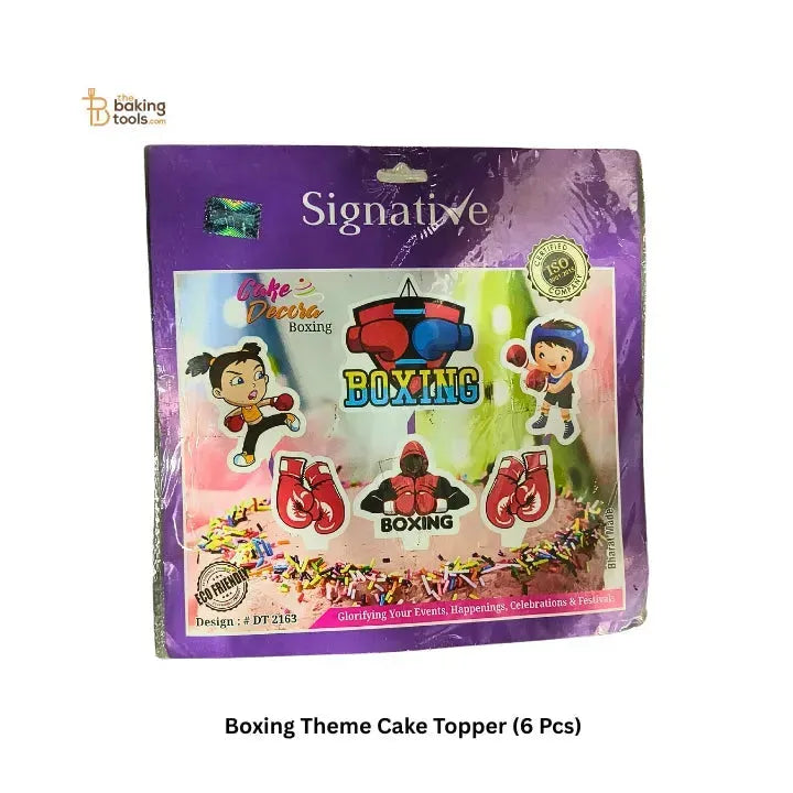 Boxing Theme Cake Topper (6 Pcs) - thebakingtools.com