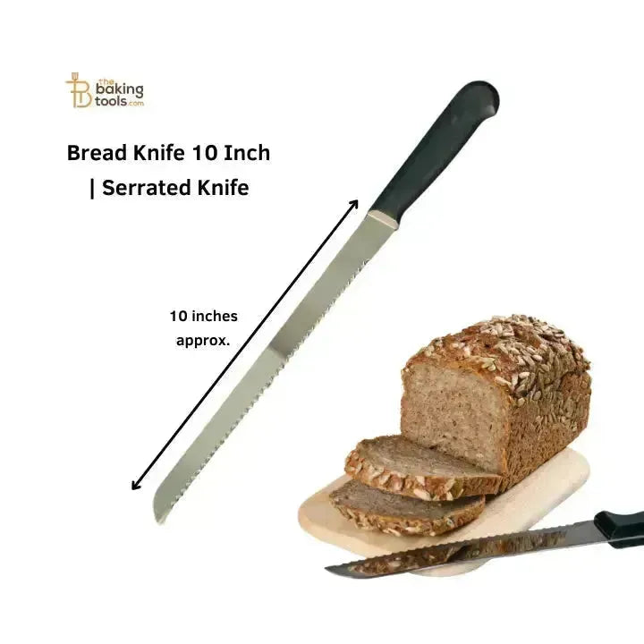 Bread Knife 10 Inch | Serrated Knife - thebakingtools.com