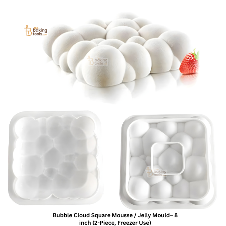 Bubble Cloud Square Mousse / Jelly Mould– 8 inch