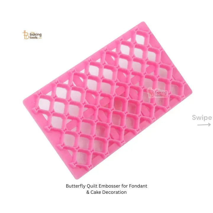 Butterfly Quilt Embosser for Fondant & Cake Decoration