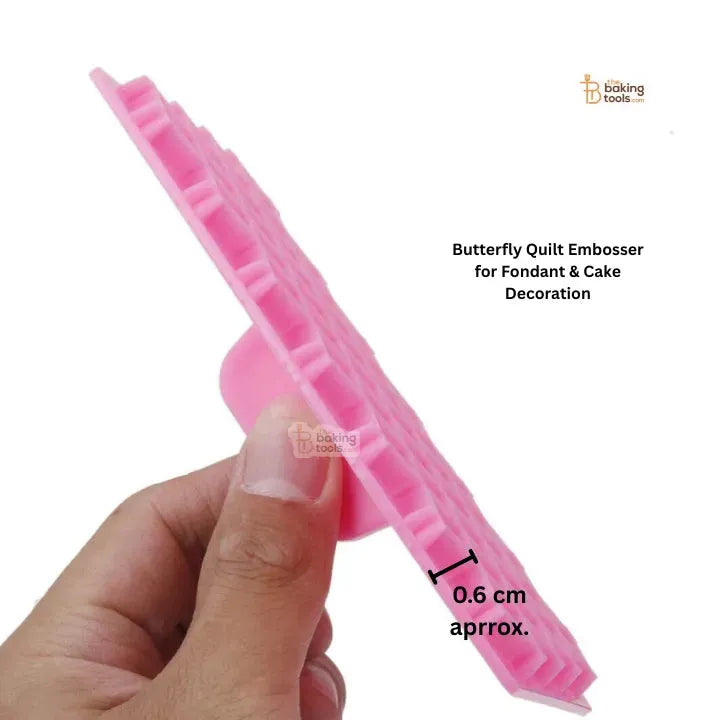 Butterfly Quilt Embosser for Fondant & Cake Decoration