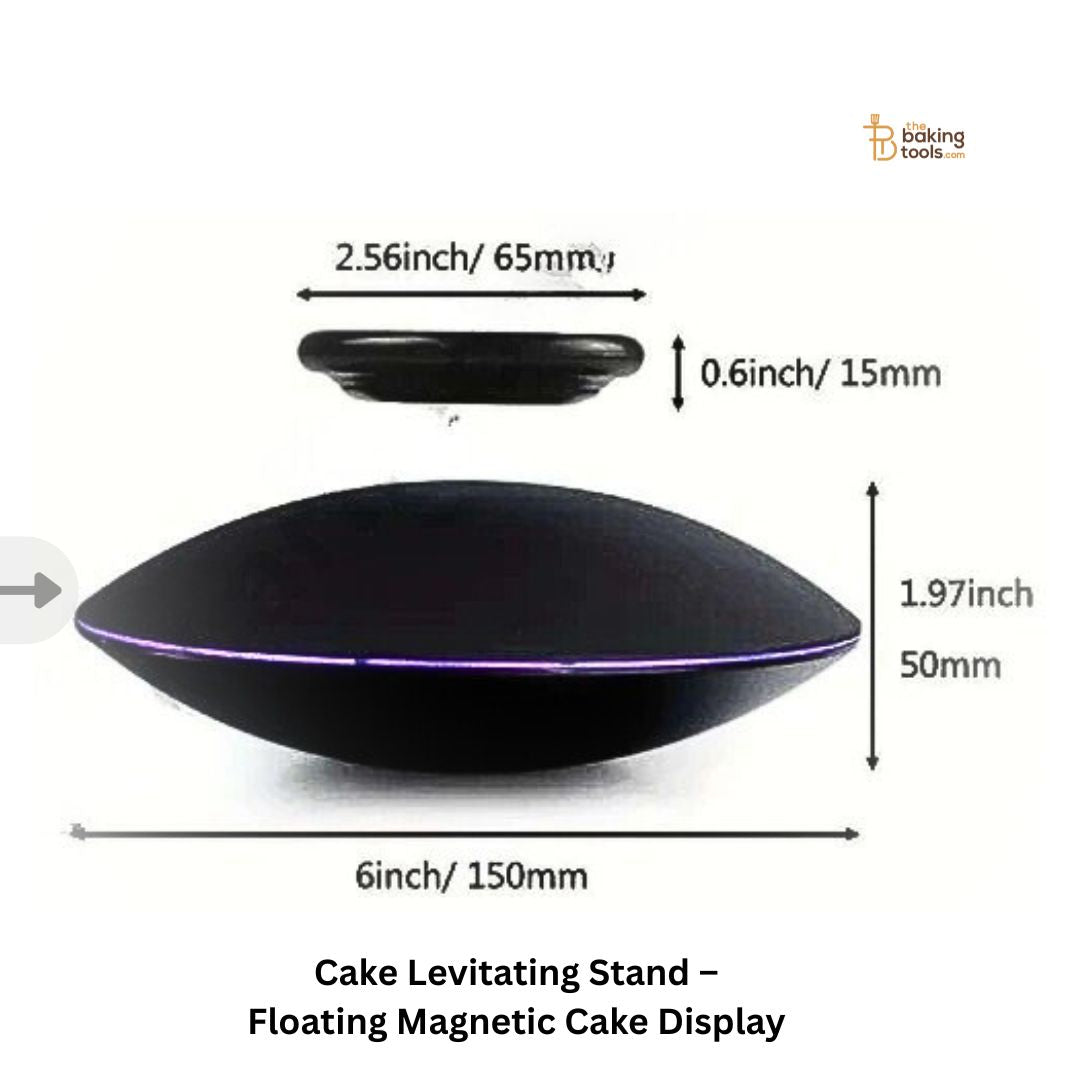 Cake Levitating Stand – Floating Magnetic Cake Display for Magical Dessert Presentations with sizes of the cake display